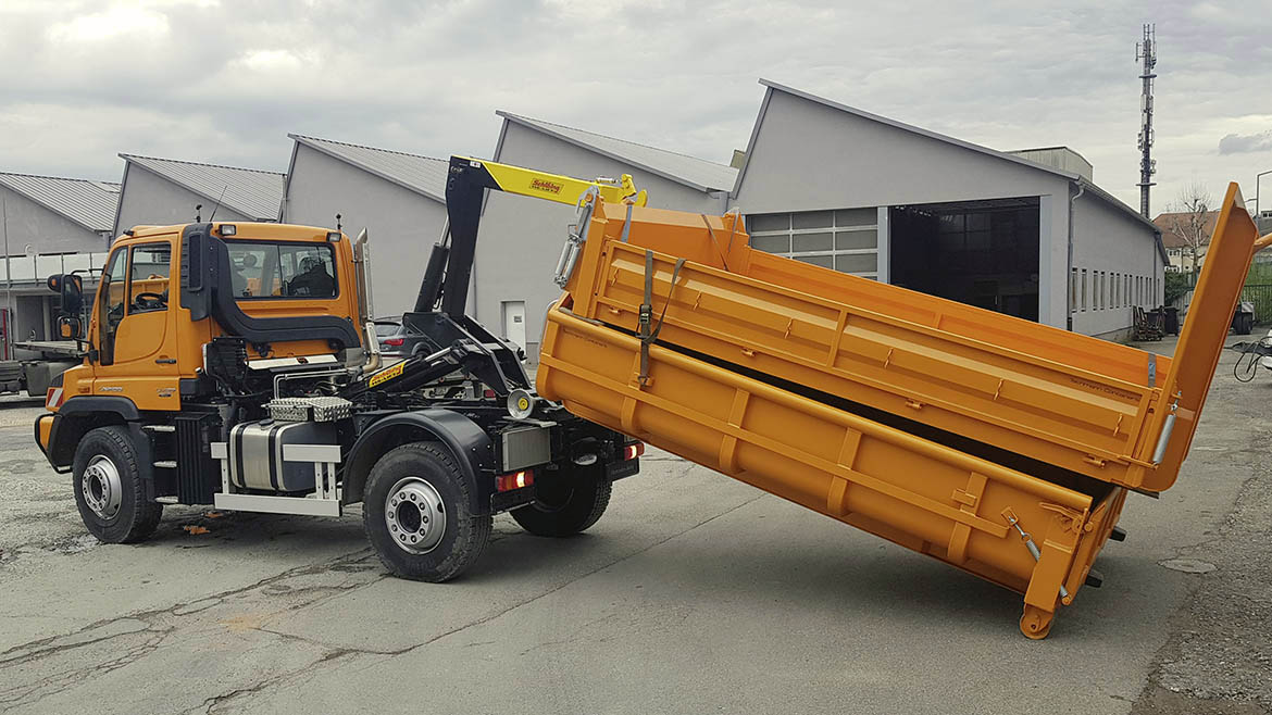 Abrollkipper, Transportsysteme und Sonderaufbau